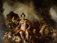 GG 1373  GG 1373, Jan van Noort (1623/24 - 1676), Juno in den Wolken, Leinwand, 275 x 287 cm : Götter
